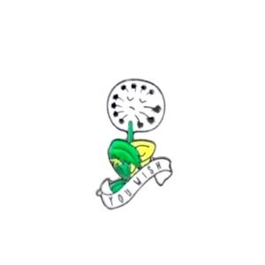 NEW You Wish Dandelion Metal Pin